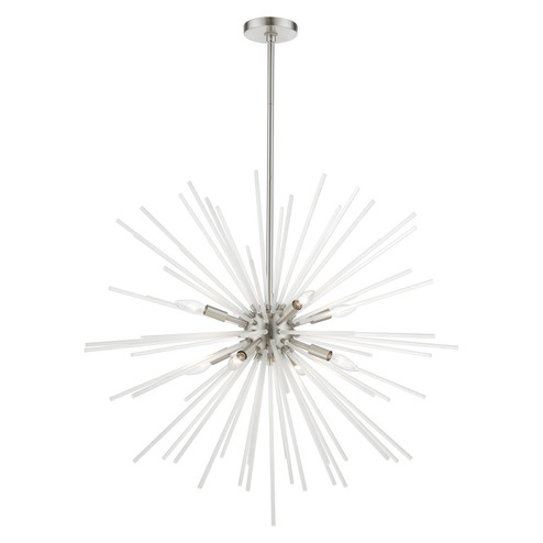 Uptown Eight Light Foyer Chandelier in Brushed Nickel (107|48828-91)