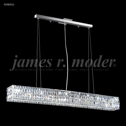 Contemporary Five Light Chandelier in Silver (64|95989S11)