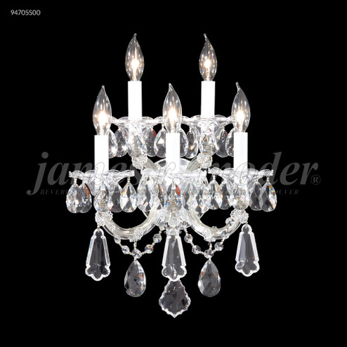 Maria Theresa Royal Five Light Wall Sconce in Silver (64|94705S00)