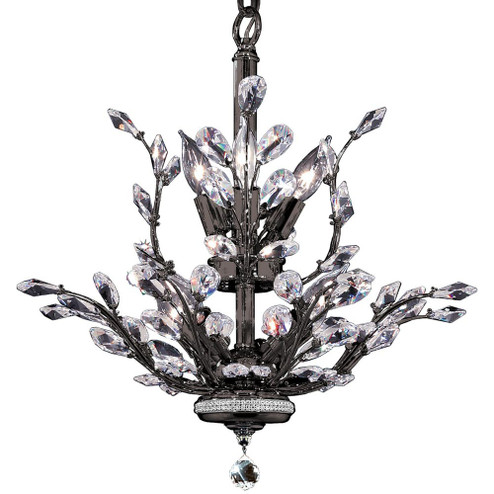 Florale Eight Light Chandelier in Satin Black (64|94456SB22) Florale Eight Light Chandelier in Satin Black (64|94456SB22)
