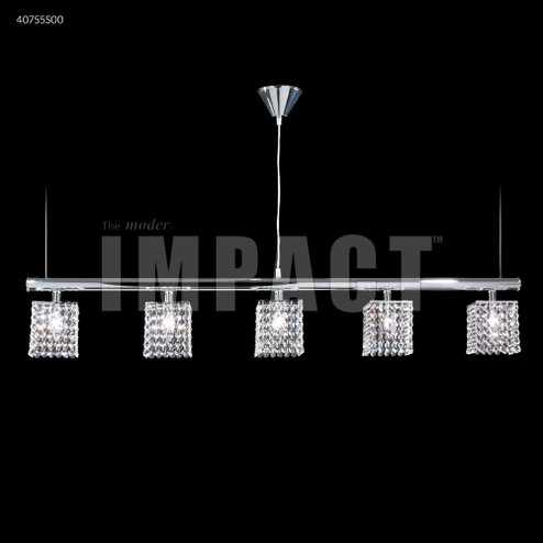 Contemporary Five Light Chandelier in Silver (64|40755S00)