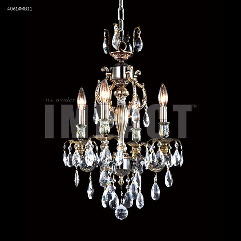 Brindisi Four Light Chandelier in Monaco Bronze (64|40614MB11)