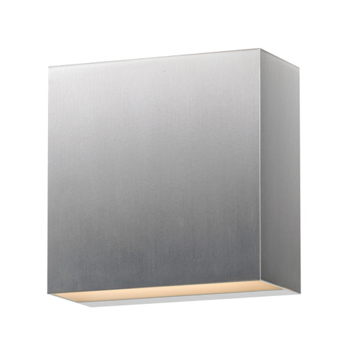 Cubed LED Outdoor Wall Sconce in Satin Aluminum (86|E23222-SA)