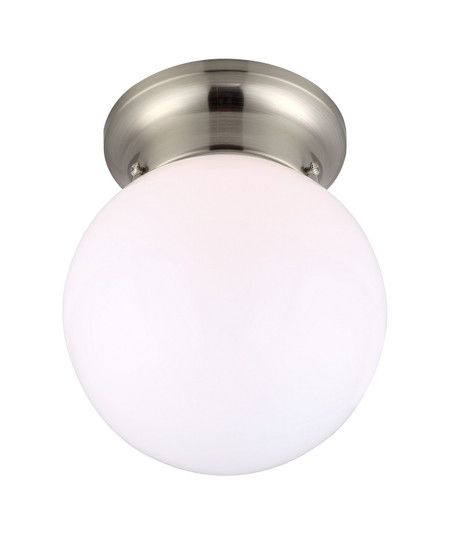 Icl9Bn One Light Flush Mount in Brushed Nickel (387|ICL9BN)