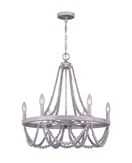 Kipling Six Light Chandelier in Gray (387|ICH1001A06BGY23)