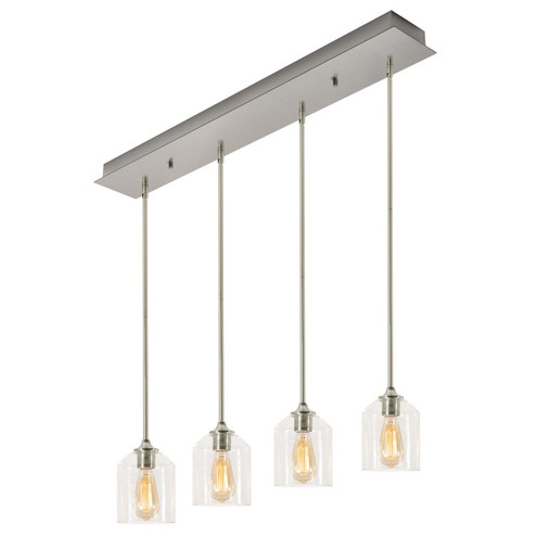 William Four Light Pendant in Satin Nickel (162|WMMP06MBSNLNR4)