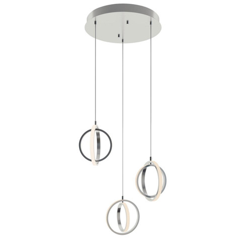 Lock LED Pendant in Satin Nickel (162|LCKP09L30D1SNRND3)