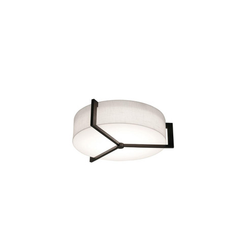 Apex Two Light Flush Mount in Linen White/Espresso (162|APF1214MBES-LW)