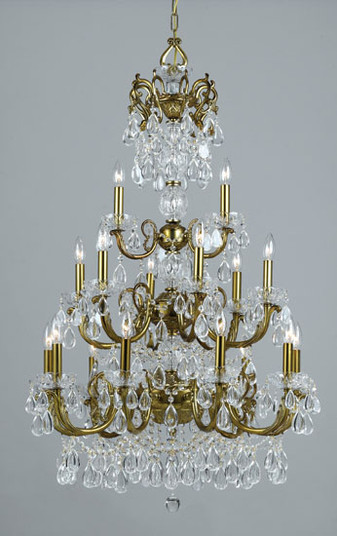 Vienna Palace 18 Light Chandelier in English Bronze w/Gold (92|69809 EBG C)