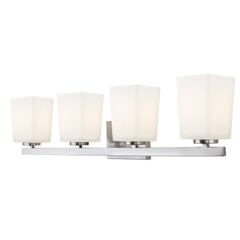 Hartley Four Light Vanity in Brushed Nickel (387|IVL472A04BN)