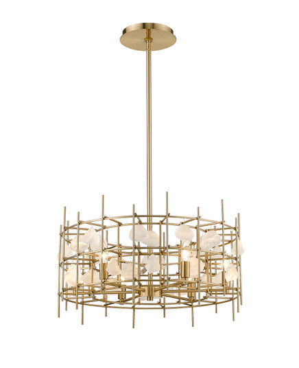 Garroway Six Light Chandelier in Aged Brass (224|4007-24AGBR)