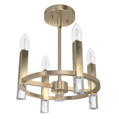 Sunjai Four Light Semi Flush Mount in Alturas Gold (47|19525)