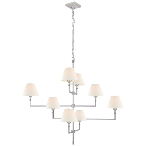 Jane Eight Light Chandelier in Polished Nickel (268|AH 5310PN-L)