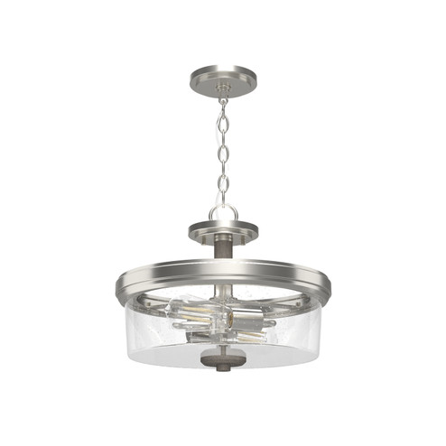 River Mill Two Light Semi Flush Mount in Brushed Nickel (47|19487)