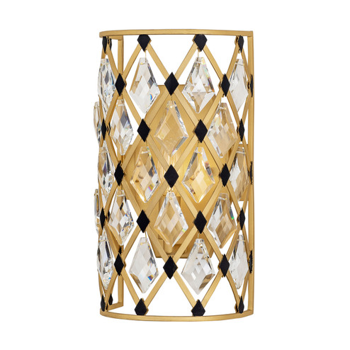 Windsor One Light Wall Sconce in French Gold/Matte Black (137|345W01FGMB)