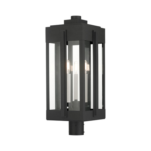 Lexington Three Light Outdoor Post Top Lantern in Black (107|27717-04)