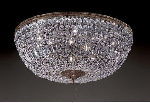 Crystal Baskets Ten Light Flush/Semi-Flush Mount in Roman Bronze (92|52030 RB CP)