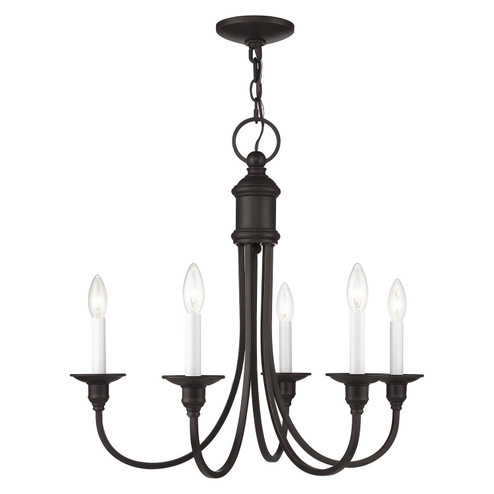 Cranford Five Light Chandelier in Hand Applied Olde Bronze (107|5145-67)