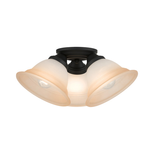 Wynnewood Three Light Flush Mount in Black (107|40729-04)