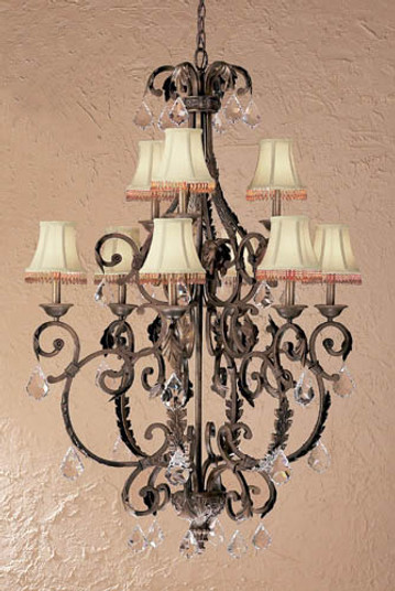 Asheville Nine Light Chandelier in Copper Bronze (92|92209 CPB OAM)