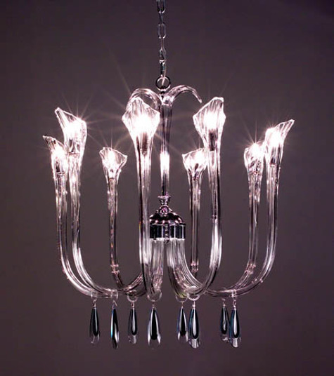 Inspiration Eight Light Chandelier in Chrome (92|82023 CH SAP)