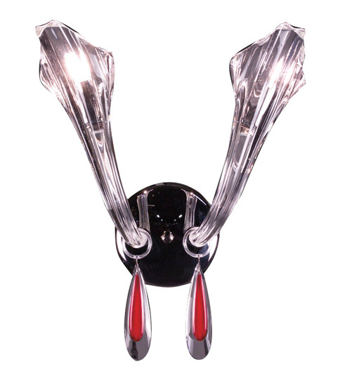 Inspiration Two Light Wall Sconce in Chrome (92|82022 CH RED)