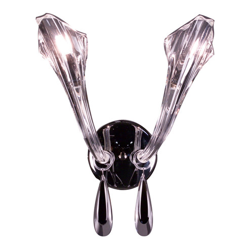 Inspiration Two Light Wall Sconce in Chrome (92|82022 CH BKS)