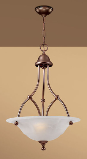 Providence Three Light Chandelier in Antique Copper (92|69627 ACP TCG)