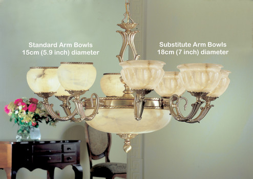 Alexandria I 12 Light Chandelier in Satin Bronze w/Brown Patina (92|69608 SBB)