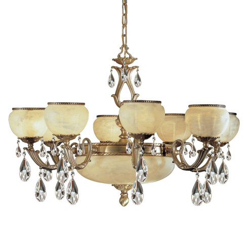 Alexandria II Nine Light Chandelier in Satin Bronze w/Brown Patina (92|69506 SBB C)