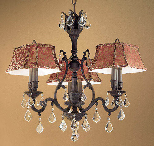 Majestic Six Light Chandelier in French Gold (92|57363 FG CP)