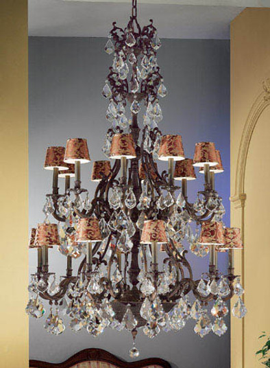 Majestic 20 Light Chandelier in Aged Pewter (92|57340 AGP CP)