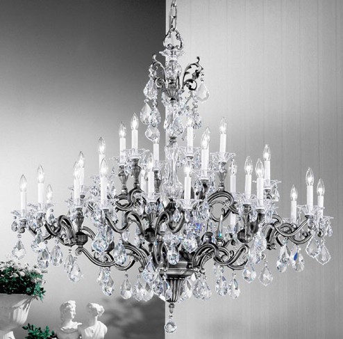 Via Firenze 30 Light Chandelier in Bronze w/Black Patina (92|57130 BBK IRC)