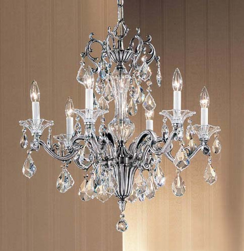 Via Firenze Six Light Chandelier in Millennium Silver (92|57106 MS C)