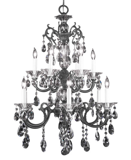 Via Lombardi 12 Light Chandelier in Silverstone (92|57062 SS CP)