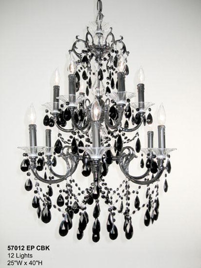 Via Venteo 12 Light Chandelier in Millennium Silver (92|57012 MS CGT)