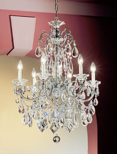 Via Venteo Six Light Chandelier in Millennium Silver (92|57006 MS C)