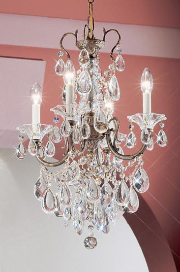 Via Venteo Four Light Mini Chandelier in Roman Bronze (92|57004 RB C)