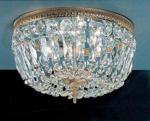 Crystal Baskets Three Light Flush/Semi-Flush Mount in Millennium Silver (92|52312 MS I)