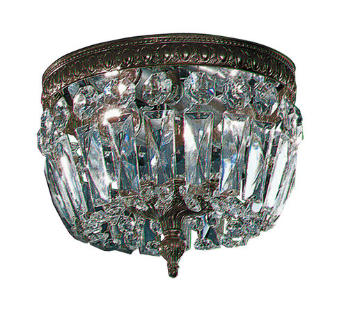 Crystal Baskets Two Light Flush/Semi-Flush Mount in Roman Bronze (92|52208 RB I)