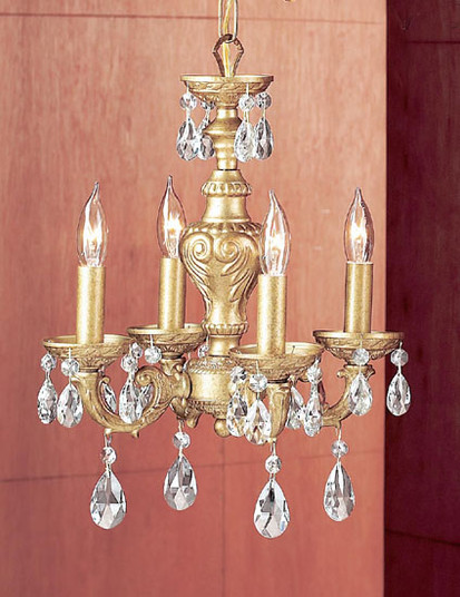 Gabrielle Four Light Mini Chandelier in Antique White (92|8334 AW CGT)