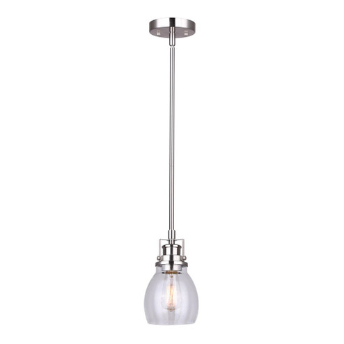 Carson One Light Pendant in Brushed Nickel (387|IPL705A01BN)