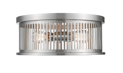 Camellia Three Light Flush Mount in Brushed Nickel (224|334F3BN)