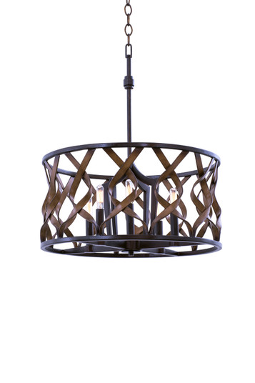 Soho Five Light Pendant in Milk Chocolate (33|501851MC)