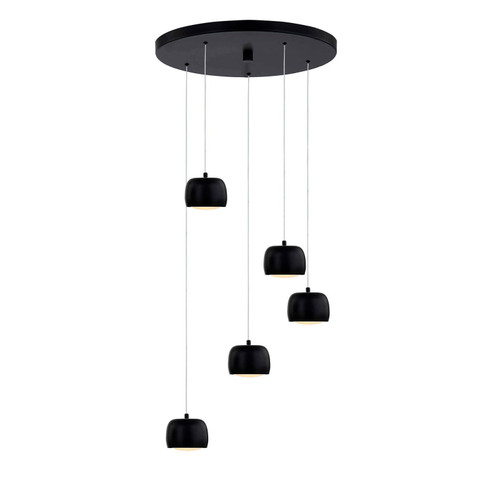 Frascati LED Pendant in Matte Black (102|NSH-8118-MBLK)