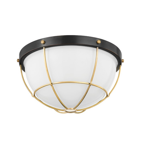 Holkham Two Light Flush Mount in Aged Brass (70|MDS1501-AGB/DB)