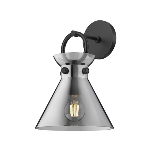 Emerson One Light Wall Sconce in Matte Black/Smoked (452|WV412509MBSM)
