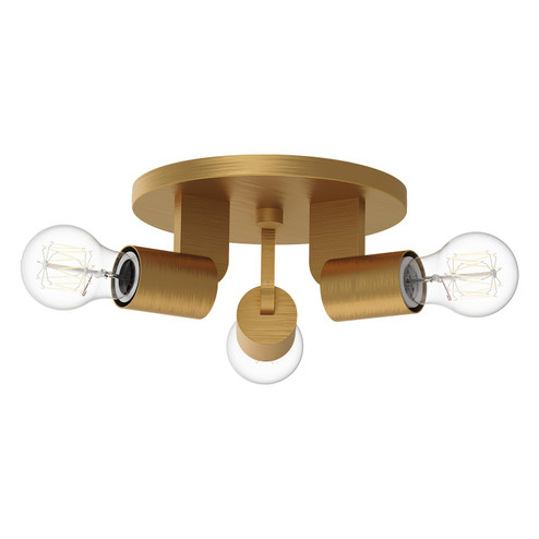 Claire Three Light Semi-Flush Mount in Aged Gold (452|SF607003AG)