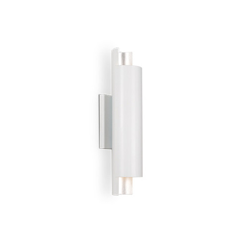 Dela LED Wall Sconce in White/Silver (347|WS41216-WH/SV)