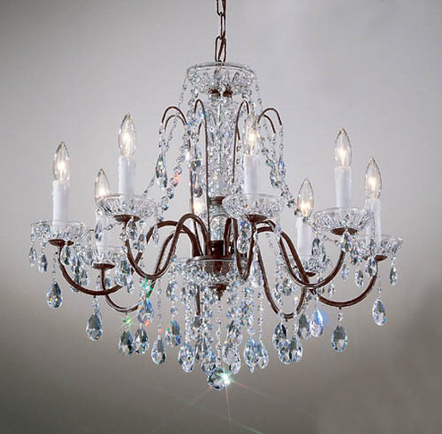 Daniele Eight Light Chandelier in Chrome (92|8388 CH C)